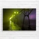 Misty Lighthouse Storm Canvas Print