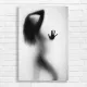 Mysterious Silhouette Woman & Hand Canvas Print