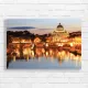 Rome Ponte Sant'Angelo Sunset Canvas Print