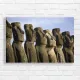 Easter Island Moai Stone Art Canvas Print