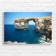 Azure Arch Coastal Cliff Canvas Print