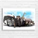 Majestic Wildlife Gathering Canvas Print