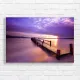 Serene Sunset Pier Canvas Print