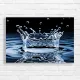Abstract Water Splash Crown Canvas Print