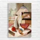 Abstract Still Life Jug & Fruit Canvas Print