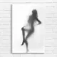 Elegant Silhouette Woman Wall Art Canvas Print