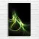 Abstract Green Swirls Canvas Print