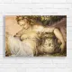 Renaissance Goddess Floral Art Canvas Print