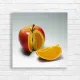 Apple Orange Fusion Modern Art Canvas Print