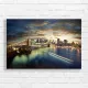 NYC Skyline Brooklyn Bridge Dusk Canvas Print