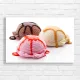 Delicious Ice Cream Trio Canvas Print