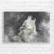 Majestic Wolf Howling Charcoal Art Canvas Print