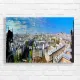 Paris Skyline Gargoyle View Canvas Print