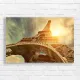 Parisian Eiffel Tower Sunset Canvas Print