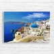 Santorini Blue Dome Village Canvas Print