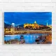 Budapest Danube Bridge Cityscape Canvas Print