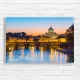 Romantic Rome Bridge & St. Peter's Basilica Canvas Print
