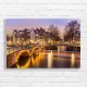 Enchanting Amsterdam Canal Bridge Canvas Print