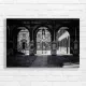Vintage Architecture Archway Bicycle Canvas Print