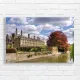 Majestic Cambridge Riverfront Red Tree Canvas Print