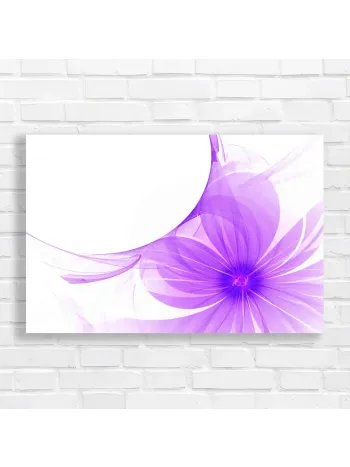 Abstract Purple Orchid Canvas Print