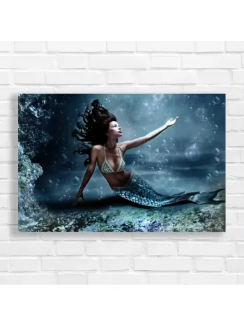 Mystic Mermaid Ocean Fantasy Canvas Print