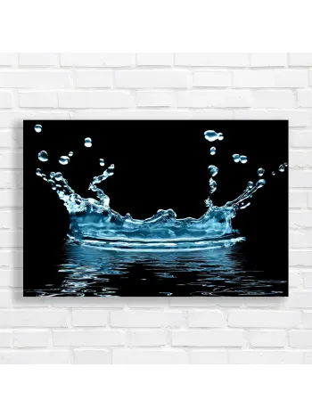 Dynamic Water Splash Artwork Canvas Print