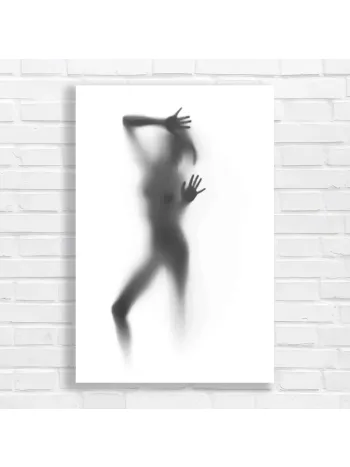 Sensual Silhouette Art Canvas Print