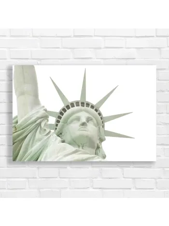 Iconic Statue of Liberty Close-Up Canvas Print