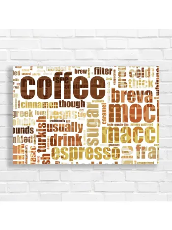 Vintage Coffee Collage Canvas Print