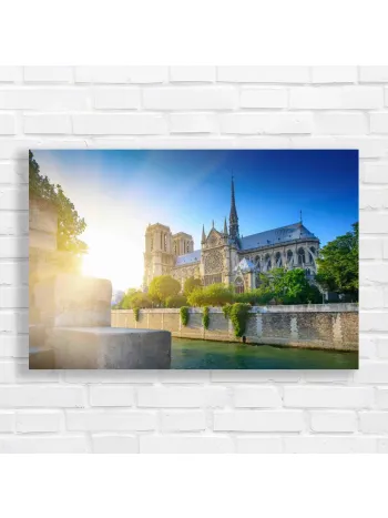 Parisian Sunlight Notre Dame Canvas Print