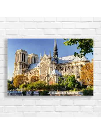 Notre Dame Paris Cathedral Wall Art Canvas Print