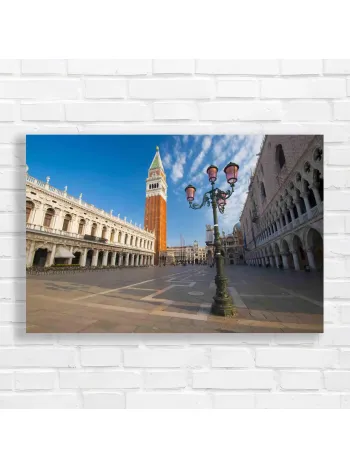 Venice Piazza San Marco Tower Canvas Print