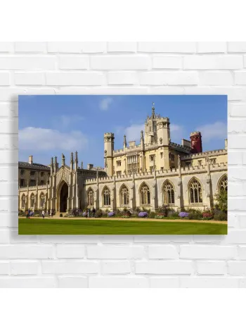 Historic Cambridge College Gothic Archway Canvas Print